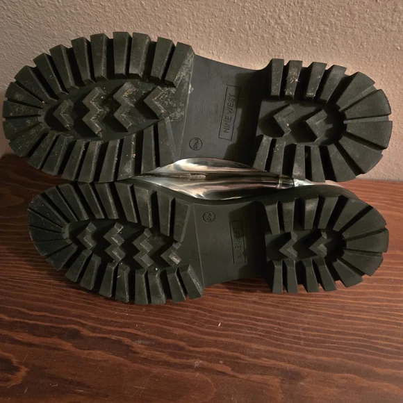 Nine West Shimmering Silver Loafers - Picture 5 of 7